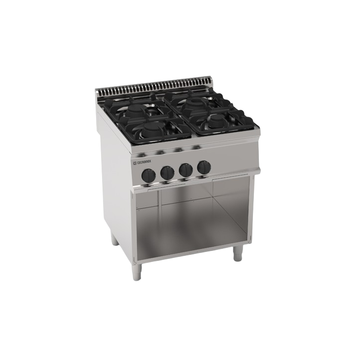 4 FEUX GAZ SUR ARMOIRE OUVERTE