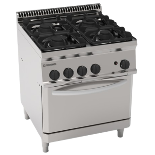 4 FEUX GAZ SUR FOUR GAZ GN 2/1