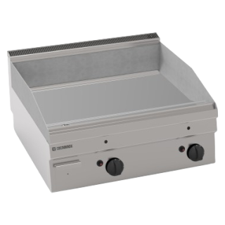 TOP FRY-TOP DOUBLE GAZ, LISSE CHROME