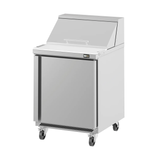 FRIGO TABLE DE PREPARATION 1 PORTE - 8 x GN 1/6 - AMERCAN STYLE