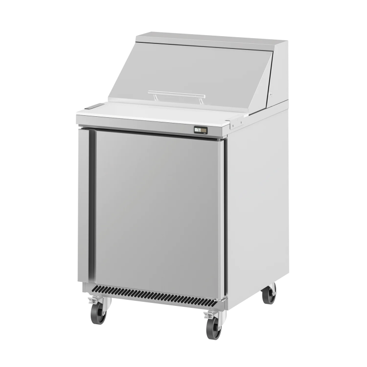 FRIGO TABLE DE PREPARATION 1 PORTE - 8 x GN 1/6 - AMERCAN STYLE