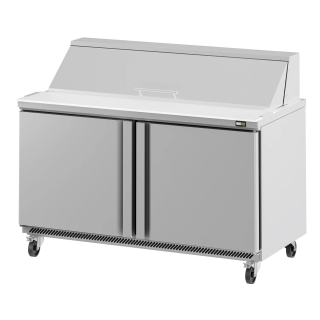 BEREIDINGSKOELTAFEL 2 DEUREN - 16 x GN 1/6 - AMERIKAANSE STIJL