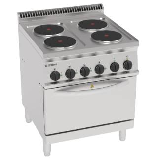 4 PLAQUES ELECTRIQUE SUR FOUR ELECTRIQUE VENTILE GN 1/1