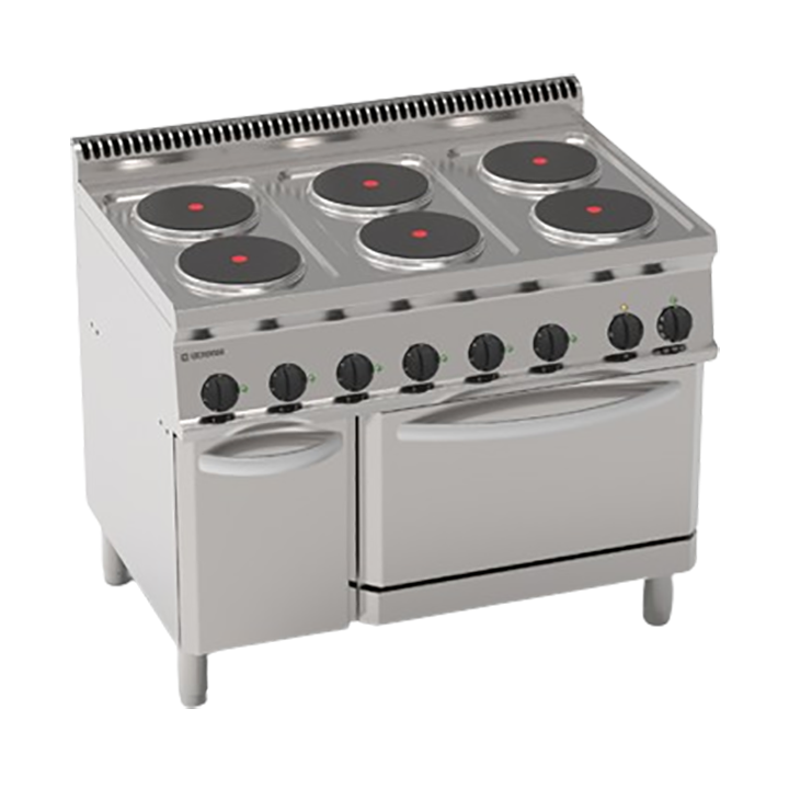 6 PLAQUES ELECTRIQUE SUR FOUR ELECTRIQUE VENTILE GN 1/1 ET ARMOIRE ...