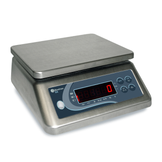 BALANCE ETANCHE JUSQU'A 15 KG EN ACIER INOXYDABLE, DIVISION PAR 1 G...