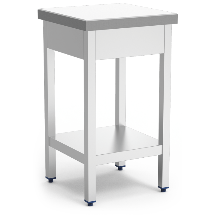 GEBALLASTEERDE BEENHOUWERSSLAGBLOK MET WERKBLAD IN WIT POLYPROPYLEE...