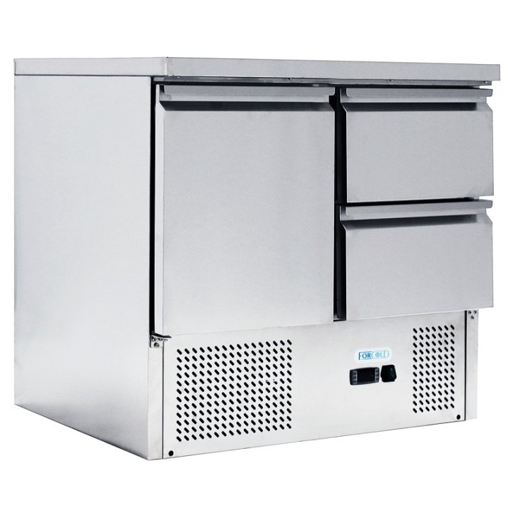 FRIGO SALADETTE, 1 PORTE ET 2 TIROIRS