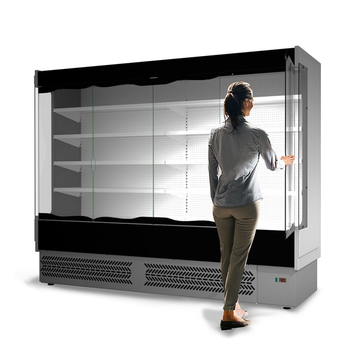 MEUBLE MURAL REFRIGERE AVEC PORTES BATTANTES POUR PRODUITS FRAIS PR...