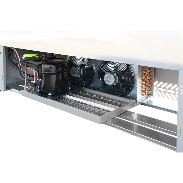 GEKOELD WANDMEUBEL VOOR VERS VOORVERPAKTE PRODUCTEN L 3080 MM