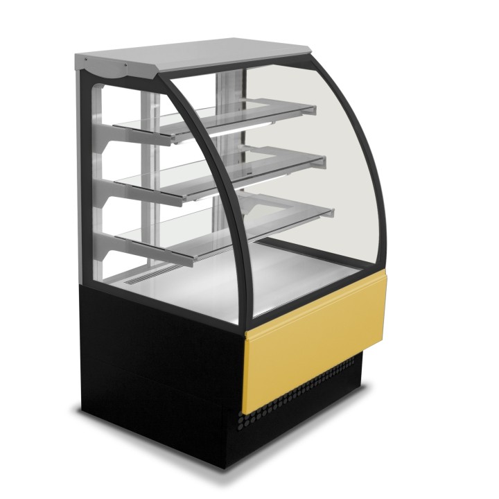 GEKOELDE TENTOONSTELLINGSVITRINE, L 900 MM