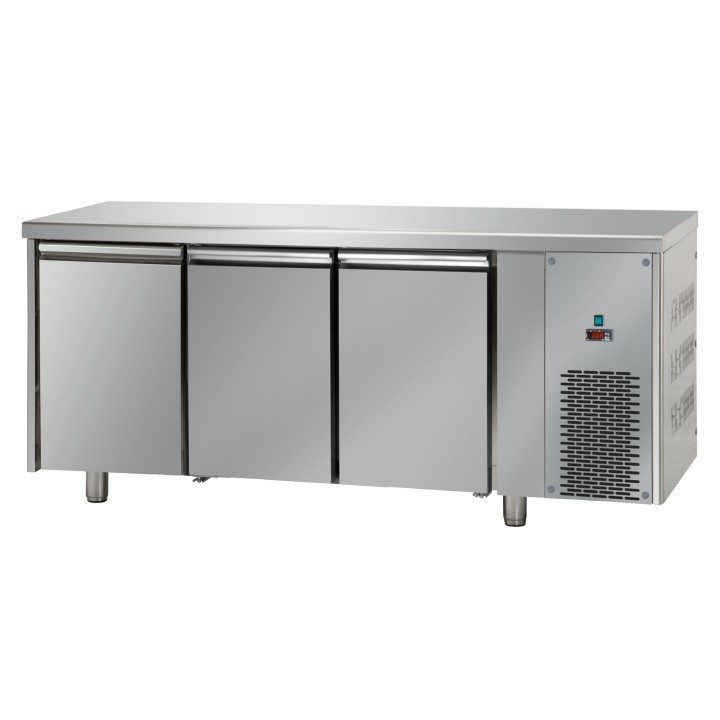FRIGO TABLE NEGATIF - 3 PORTES - PROFONDEUR 700 MM