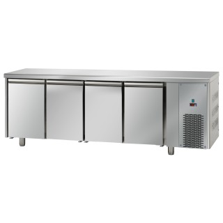 FRIGO TABLE NEGATIF - 4 PORTES - PROFONDEUR 700 MM
