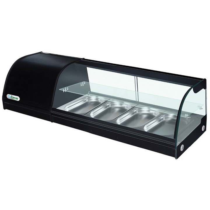 VITRINE A TAPAS 4 x GN 1/3, L 1200 MM