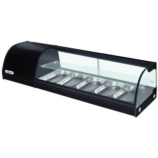 VITRINE A TAPAS 5 x GN 1/3, L 1500 MM