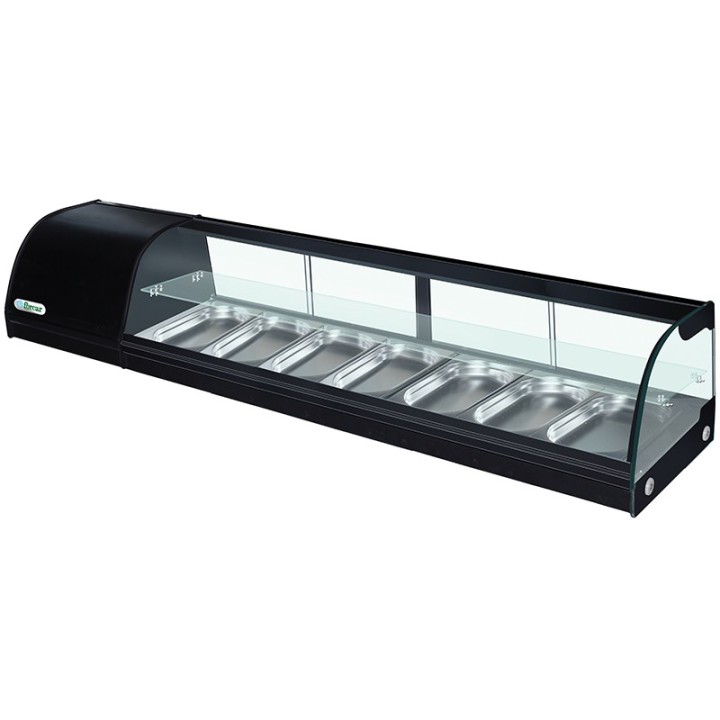 VITRINE A TAPAS 7 x GN 1/3, L 1800 MM