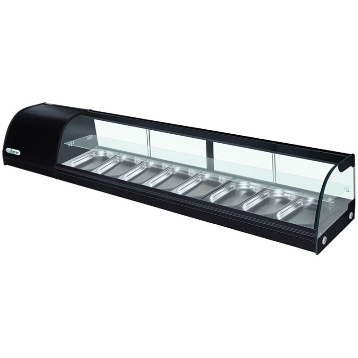 TAPAS VITRINE 8 x GN 1/3, L 2000 MM