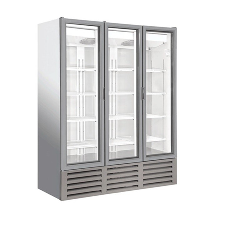 FRIGO DRANKENVITRINE BEGLAASD, 3 KLAPDEUREN, 1326 L