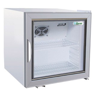 BEGLAASDE WITTE MINIBAR KOELER, 68 L