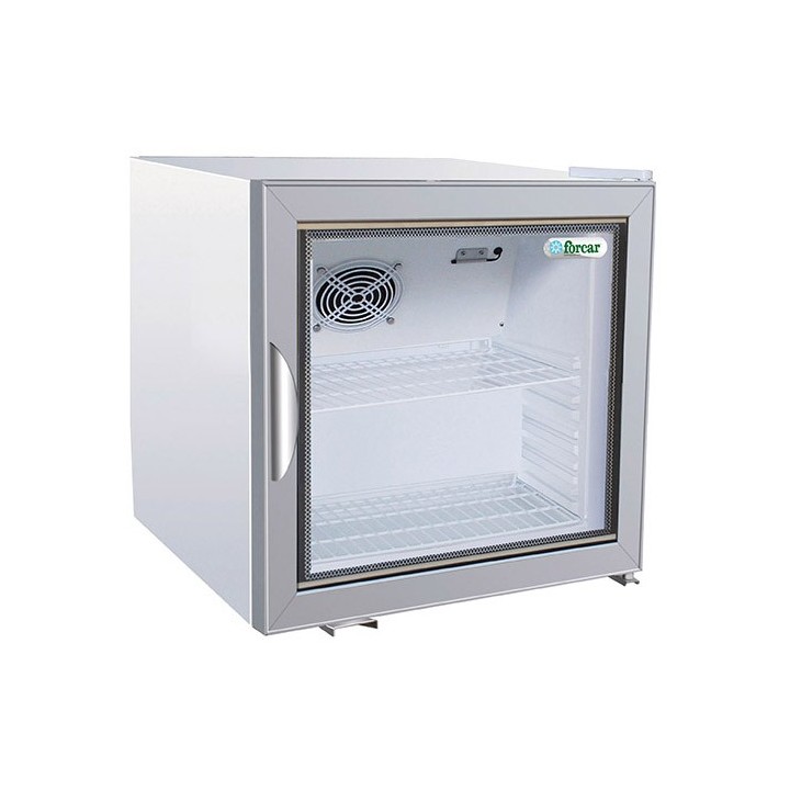 BEGLAASDE WITTE MINIBAR KOELER, 68 L
