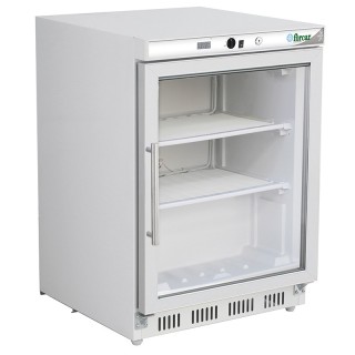 ARMOIRE DE CONGELATION BLANCHE VITREE, 130 L