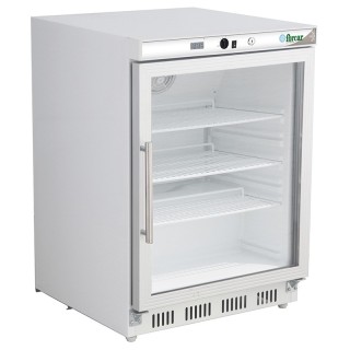 ARMOIRE FRIGORIFIQUE BLANCHE VITREE, 130 L