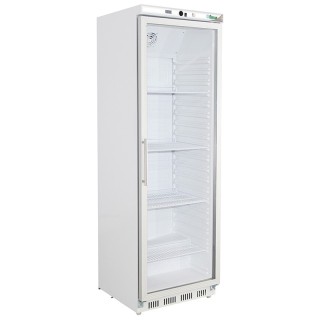 ARMOIRE FRIGORIFIQUE BLANCHE VITREE, 340 L