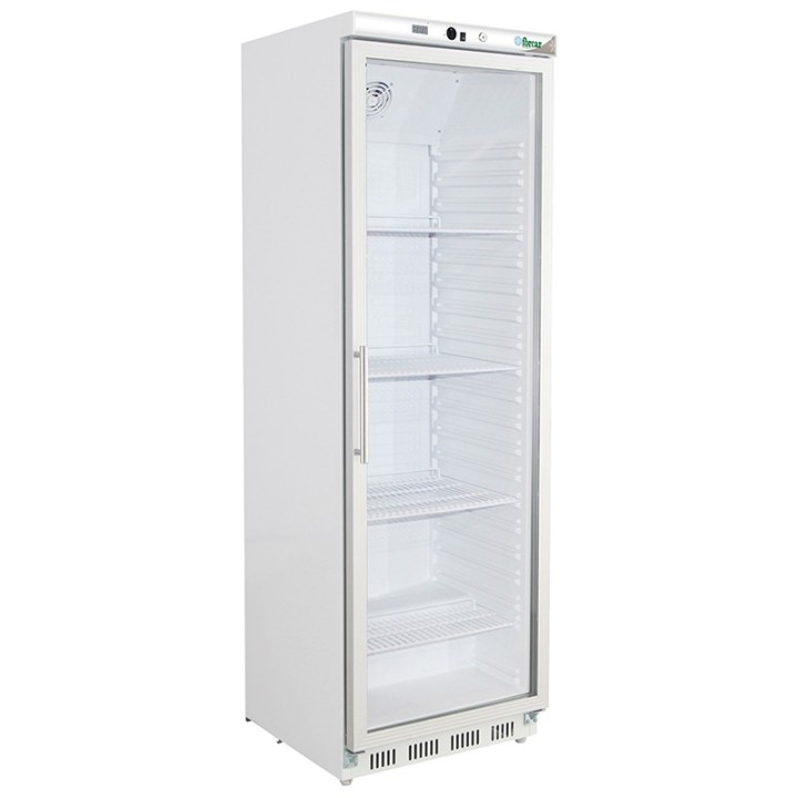 ARMOIRE FRIGORIFIQUE BLANCHE VITREE, 340 L