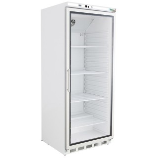 ARMOIRE FRIGORIFIQUE BLANCHE GN 2/1 VITREE, 570 L