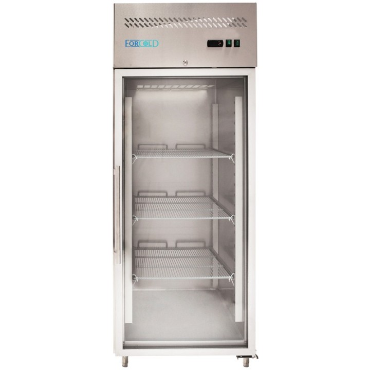 ARMOIRE CONGELATION, 1 PORTE VITREE, GN 2/1, 650 L