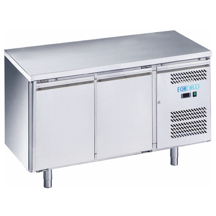 FRIGO TABLE POSITIF - 2 PORTES - PROFONDEUR 600 MM