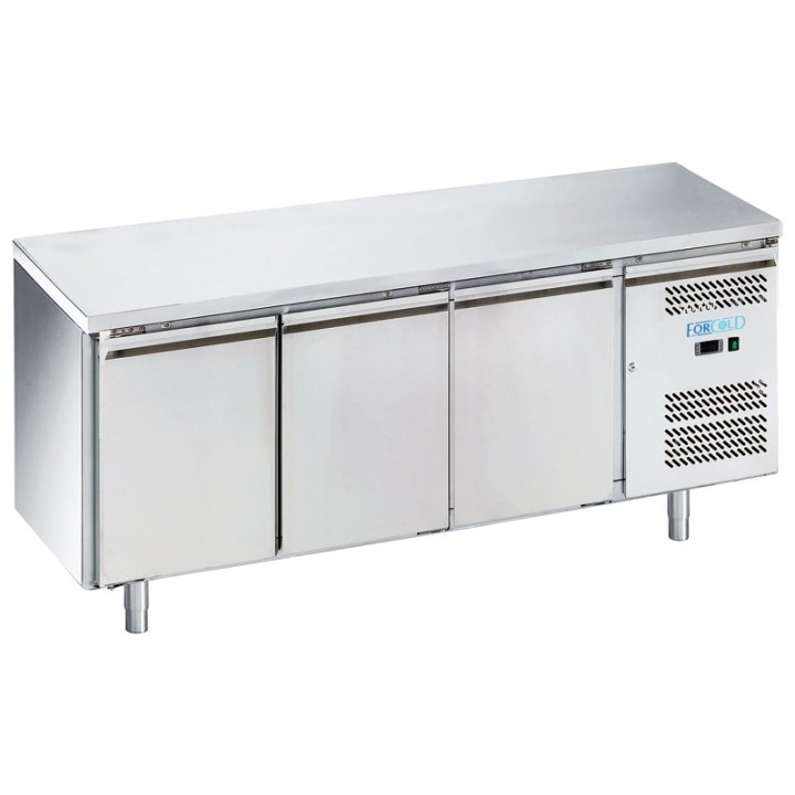 FRIGO TABLE POSITIF - 3 PORTES - PROFONDEUR 600 MM