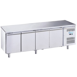 FRIGO TABLE POSITIF - 4 PORTES - PROFONDEUR 600 MM