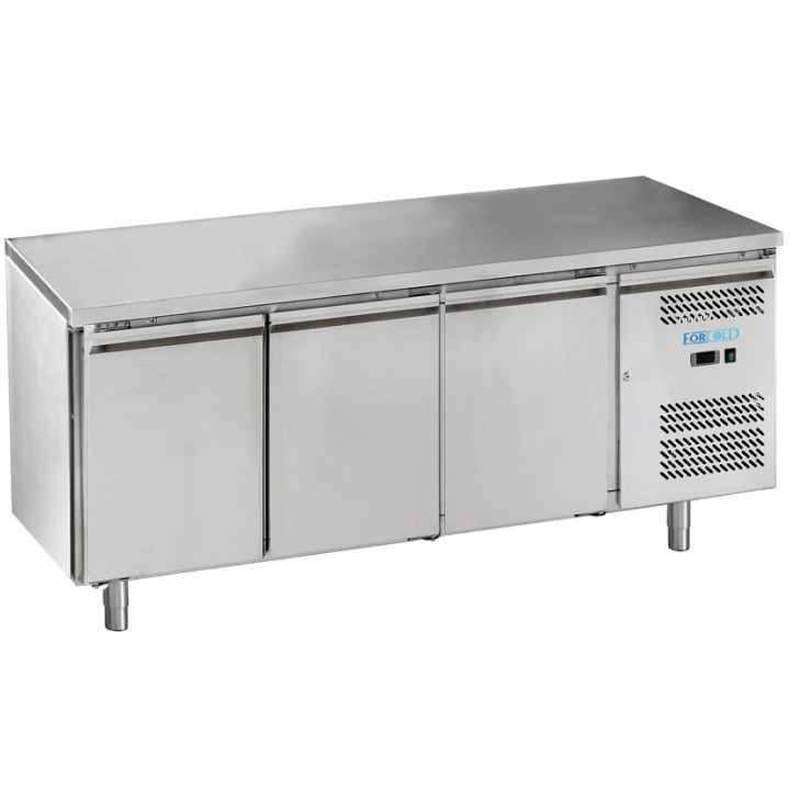 FRIGO TABLE POSITIF - 3 PORTES - PROFONDEUR 700 MM