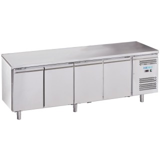 FRIGO TABLE NEGATIF - 4 PORTES - PROFONDEUR 700 MM