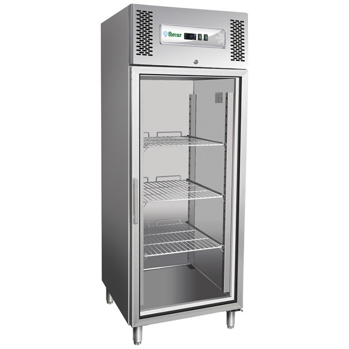 ARMOIRE CONGELATION, 1 PORTE VITREE, GN 2/1, 650 L