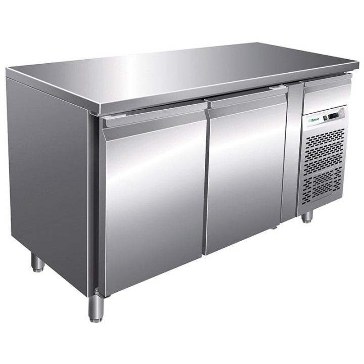FRIGO TABLE POSITIF - 2 PORTES - PROFONDEUR 600 MM
