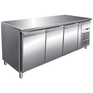 FRIGO TABLE NEGATIF - 3 PORTES - PROFONDEUR 700 MM