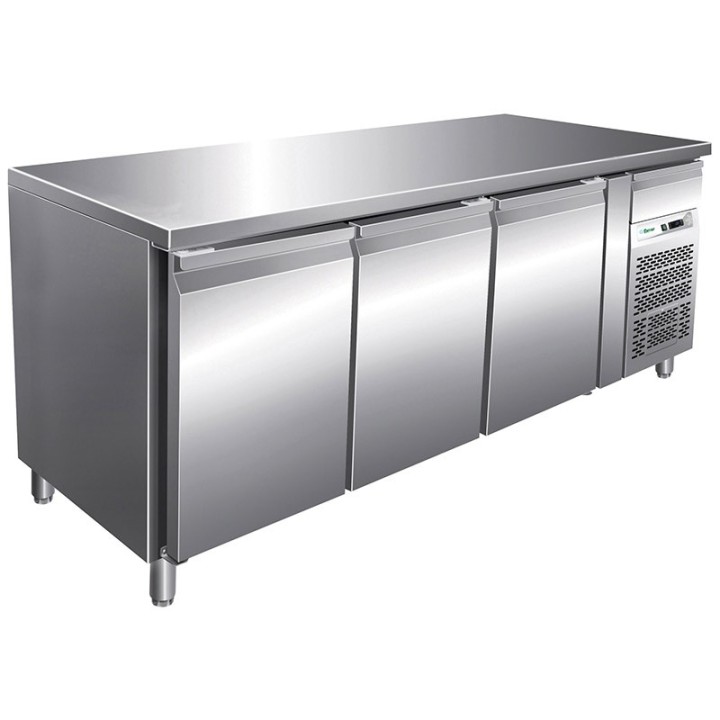 FRIGO TABLE NEGATIF - 3 PORTES - PROFONDEUR 700 MM