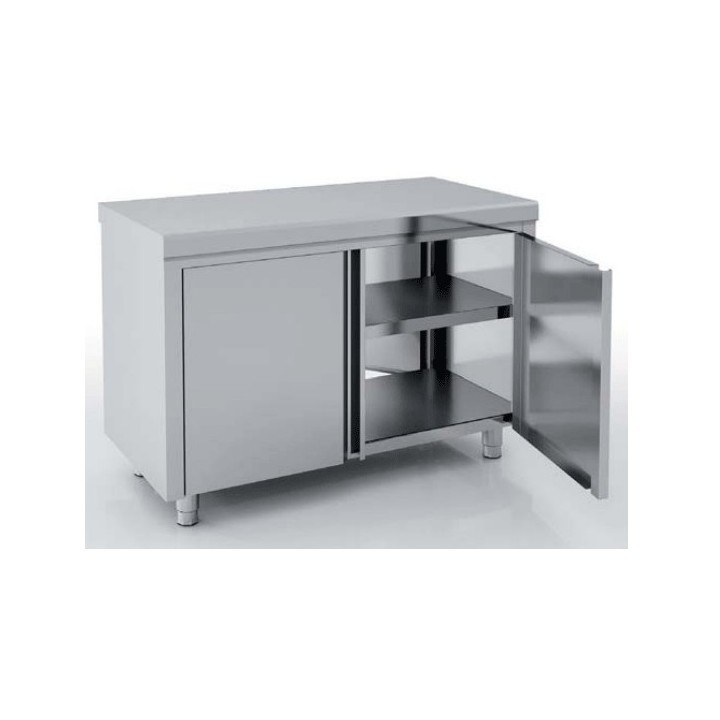 RVS TAFELKAST, MET KLAPDEUREN, L 600 MM JTA067 FORCAR