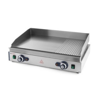 PLANCHA ELECTRIQUE 2/3 LISSE - 1/3 RAINUREE, L 720 MM EPLE-720LR HENDI